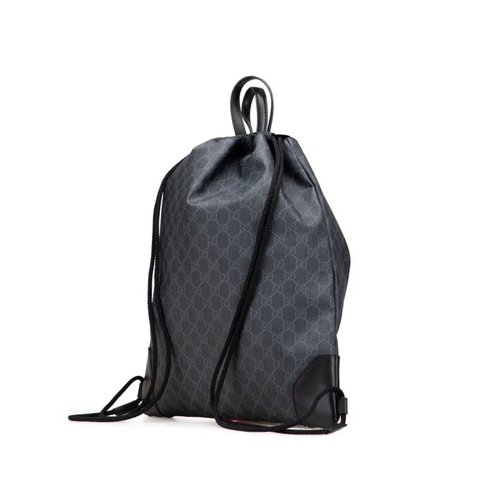 GUCCI Black Leather Backpack